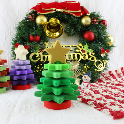 Babe Soft Silicone Stacking Rings blockiert mit Weihnachtsbaum-Form