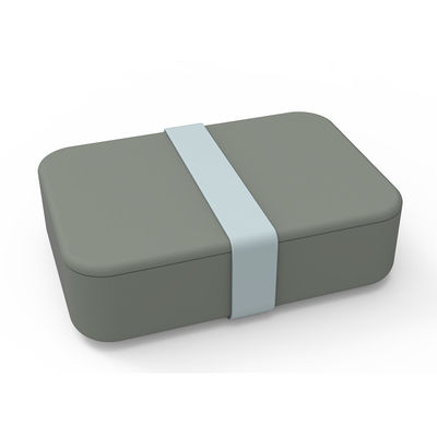 Nahrungsmittelqualität Silikon Salat Mittagsbehälter Wiederverwendbar BPA-frei Mikrowellensicher Anti-Rutschfunktion 0-1L Kapazität