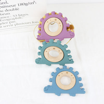 Qualität  Multi Color Silicone Children Wooden Toys Wristband For Infant usine