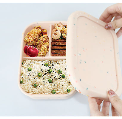 Qualität  Sustainable Silicone Food Storage Container For Students Workers ODM usine