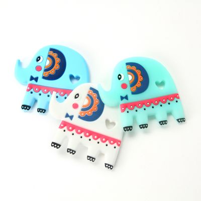 Qualität  Elephant Food Grade Silicone Baby Teether BPA Free With Customize Logo usine