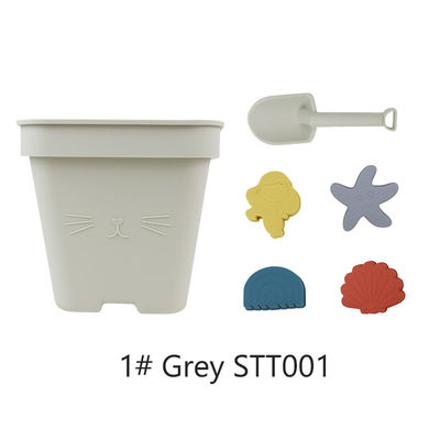 Großhandel-Silikon-Baby-Toy Bucket Set Beach Toy-Kindersand, der Form-Duschstrand-Eimer-Spielzeug spielt