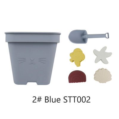 Großhandel-Silikon-Baby-Toy Bucket Set Beach Toy-Kindersand, der Form-Duschstrand-Eimer-Spielzeug spielt