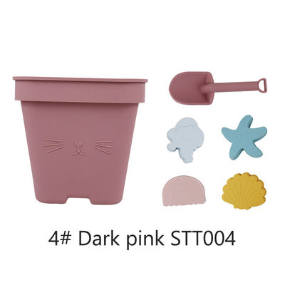 Großhandel-Silikon-Baby-Toy Bucket Set Beach Toy-Kindersand, der Form-Duschstrand-Eimer-Spielzeug spielt