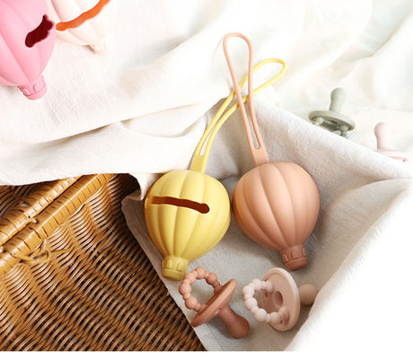 Heißluft-Ballon-Silikon-Friedensstifter-Kasten, Halter-Kasten Soem Eco freundliches blindes