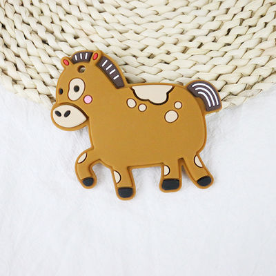Buntes Baby personifiziertes Silikon Beißring mit Schaf-Pferd Dino Shape