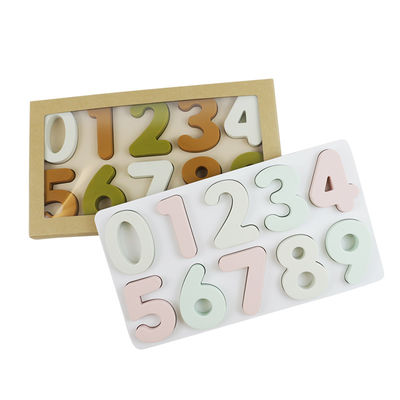 Pädagogisches Ausbildungssilikon-Puzzlespiel, Arabien-Zahl-Form-Kleinkind-Puzzle