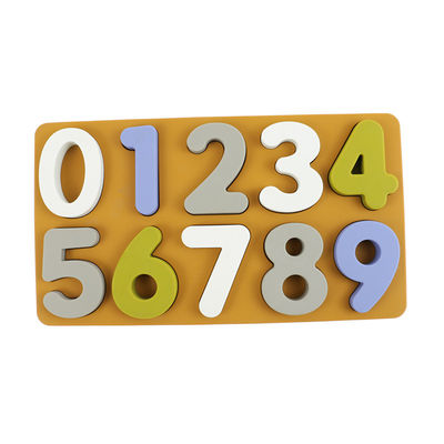 Pädagogisches Ausbildungssilikon-Puzzlespiel, Arabien-Zahl-Form-Kleinkind-Puzzle