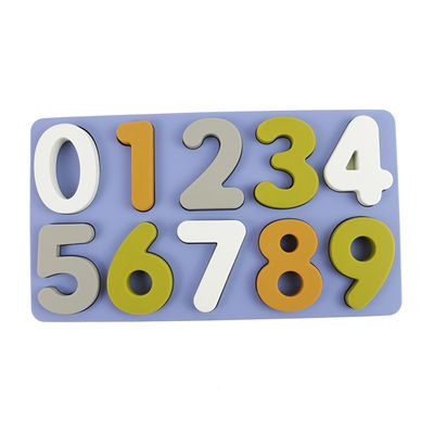 Pädagogisches Ausbildungssilikon-Puzzlespiel, Arabien-Zahl-Form-Kleinkind-Puzzle