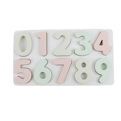 Pädagogisches Ausbildungssilikon-Puzzlespiel, Arabien-Zahl-Form-Kleinkind-Puzzle