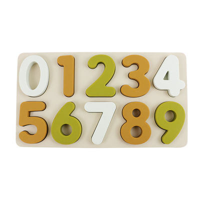 Pädagogisches Ausbildungssilikon-Puzzlespiel, Arabien-Zahl-Form-Kleinkind-Puzzle