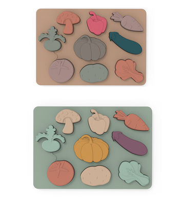 Gemüse formt Montessori, den Nahrungsmittelgrad-Silikon-Material Puzzle