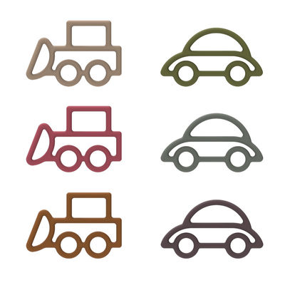 Auto-Form-Baby-Silikon spielt multi Farbnahrungsmittelgrad-ungiftiges Material