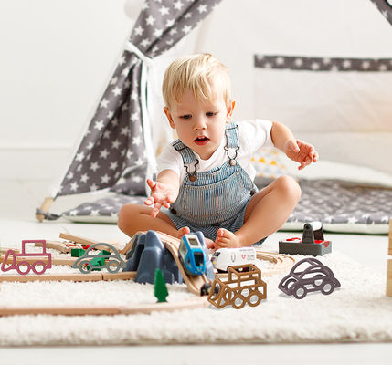 Auto-Form-Baby-Silikon spielt multi Farbnahrungsmittelgrad-ungiftiges Material