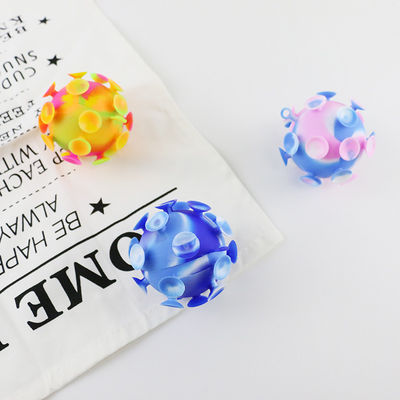 Multi farbiger Baby-Silikon-Spielwaren-Saugnapf-Ball für Kinderpartei