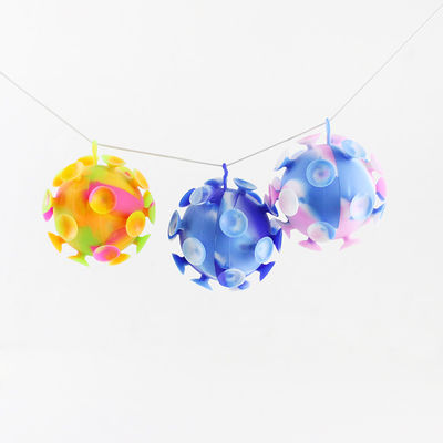 Multi farbiger Baby-Silikon-Spielwaren-Saugnapf-Ball für Kinderpartei