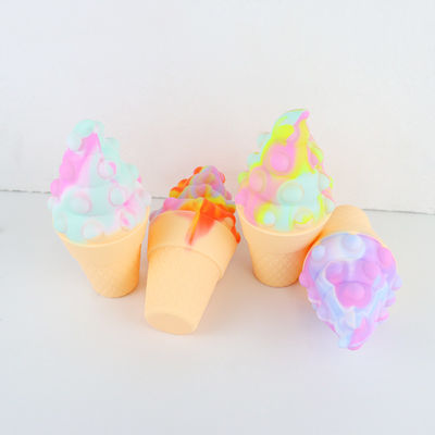 bunte Eiscreme Beißring des Silikon-3D für Baby-Entspannungs-Psychologie