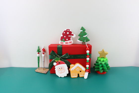 Soem-Nahrungsmittelgrad-Baby-Silikon spielt Eco, das für das Weihnachtsbaum-Stapeln freundlich ist
