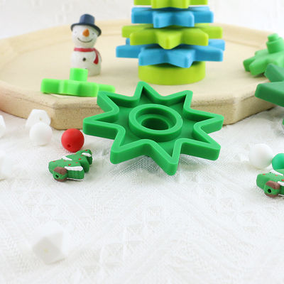 Babe Soft Silicone Stacking Rings blockiert mit Weihnachtsbaum-Form