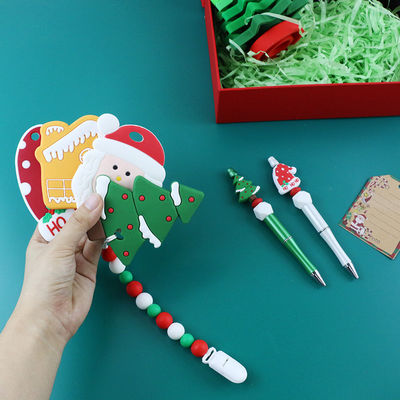 Baby-Silikon-Spielwaren BPA freie, Weihnachtsbaum-Stapler für Kinder Beißring