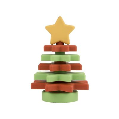 Weihnachtssilikon-Stern-Stapler BPA freies Eco freundlich für Kindererziehung