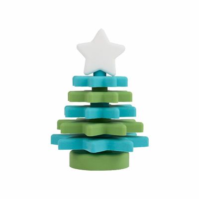 Weihnachtssilikon-Stern-Stapler BPA freies Eco freundlich für Kindererziehung