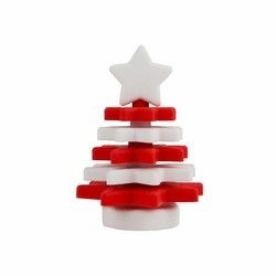Weihnachtssilikon-Stern-Stapler BPA freies Eco freundlich für Kindererziehung
