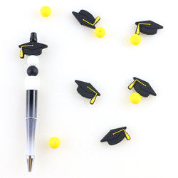 Kundengebundene fokale Silikon-Perlen für Stift-Staffelungs-Armband-Clip DIY