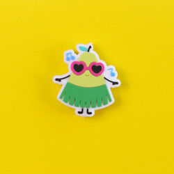 Kundenspezifische Zahnensilikon-Perlen mit Sommer-Sonnenbrille-Bikini-Badeanzug-Form