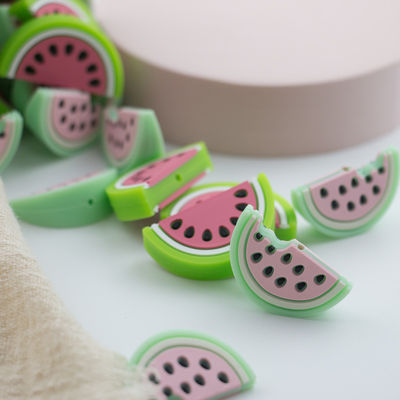 Rote Wassermelonen-geformtes Silikon bördelt Weiche für Baby-Dentition
