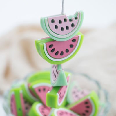 Rote Wassermelonen-geformtes Silikon bördelt Weiche für Baby-Dentition