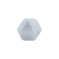 freundliche Sicherheit 17mm Hexagon-Silikon-Zahnenperle Eco kaubar für Baby-Dentition