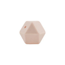 freundliche Sicherheit 17mm Hexagon-Silikon-Zahnenperle Eco kaubar für Baby-Dentition