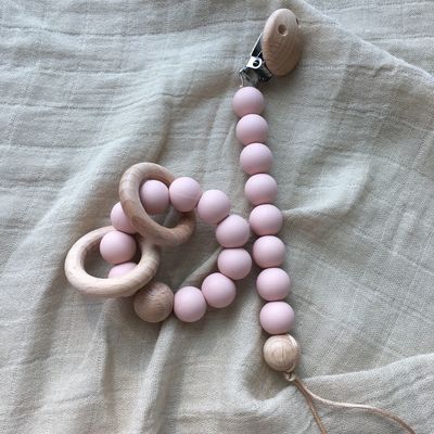 Kundengebundenes Silikon-Zahnenperlen-Armband für das Säuglingsbaby-Kinderspielen