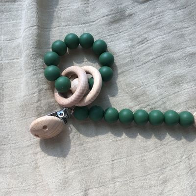 Kundengebundenes Silikon-Zahnenperlen-Armband für das Säuglingsbaby-Kinderspielen