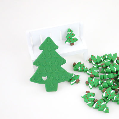 Mini Food Grade Christmas Silicone bördelt für DIY-Friedensstifter-Ketten-Halskette