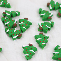 Mini Food Grade Christmas Silicone bördelt für DIY-Friedensstifter-Ketten-Halskette