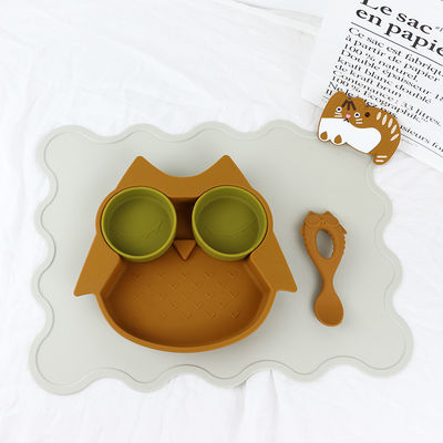 Brown Owl Style Silicone Suction Plate für Kleinkind-Kindermulti Funktions