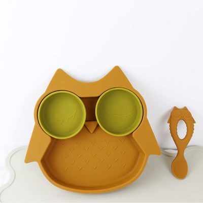 Brown Owl Style Silicone Suction Plate für Kleinkind-Kindermulti Funktions