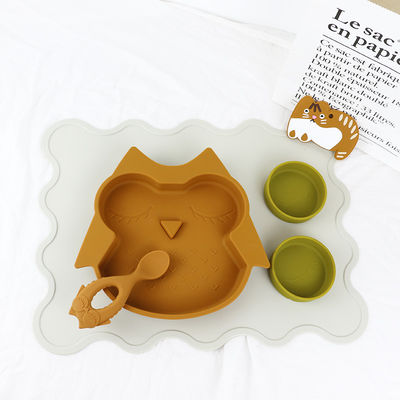 Brown Owl Style Silicone Suction Plate für Kleinkind-Kindermulti Funktions