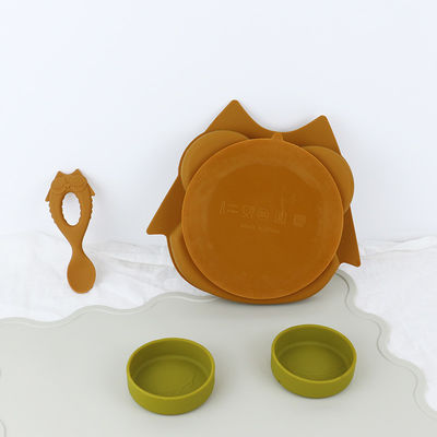 Brown Owl Style Silicone Suction Plate für Kleinkind-Kindermulti Funktions