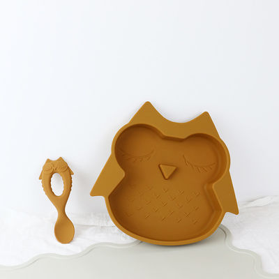 Brown Owl Style Silicone Suction Plate für Kleinkind-Kindermulti Funktions