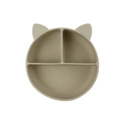 Cat Style Kids Silicone Bowl, buntes Silikon teilte Saugplatte Soem