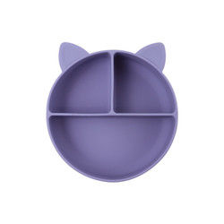 Cat Style Kids Silicone Bowl, buntes Silikon teilte Saugplatte Soem