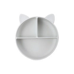 Cat Style Kids Silicone Bowl, buntes Silikon teilte Saugplatte Soem
