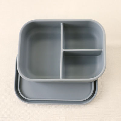 zusammenklappbare Silikon-Brotdose 800ml 1200ml für Büro im Freien Bento
