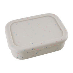 3 Fach-Silikon-Mittagessen-Behälter, wiederverwendbares Silikon Bento Lunch Box Leak Proof
