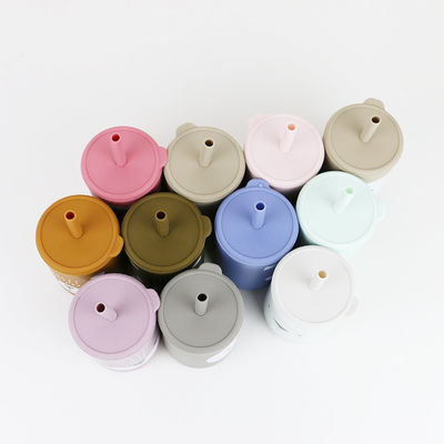 BPA freies Straw Cup Silicone Coffee Mug für Kleinkind-Kinderdas trinken