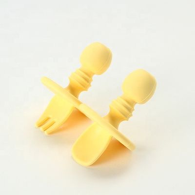 Mini Food Grade Silicone Forks und Löffel BPA geben nicht giftiges für Baby-Kleinkind frei
