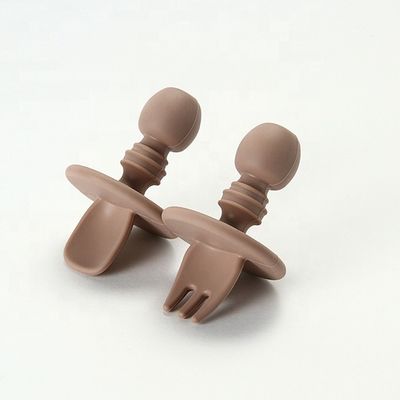 Mini Food Grade Silicone Forks und Löffel BPA geben nicht giftiges für Baby-Kleinkind frei